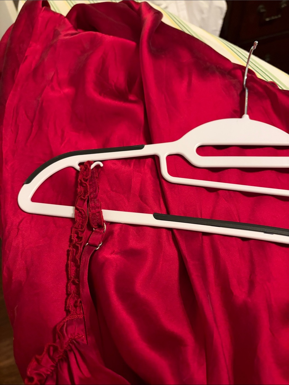 Soma Deep Wine Red Silk Nightgown - Picture 5 of 7